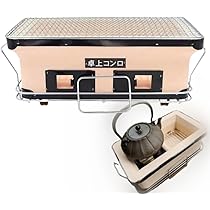 【未使用美品】シャイニング、ボンベ加工無双仕立て札入れ Amazon | COMEDYKING 本格 珪藻土 角型七輪 網付 角アミ 火箸 敷